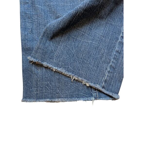 VTG 90s l.e.i. Chelsea Low Rise Bootcut Flair Raw Hem Jeans Y2K Grunge - Picture 4 of 8